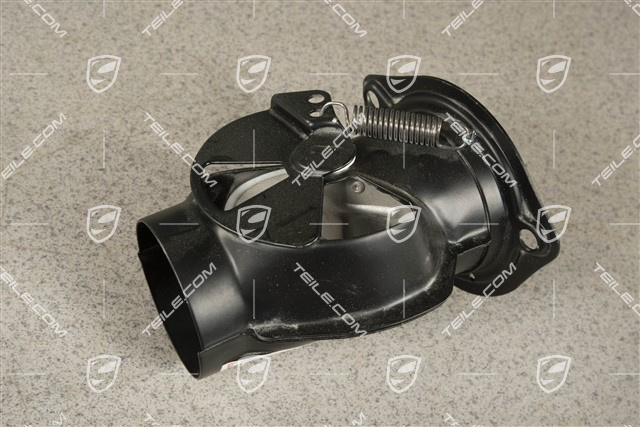 Heat control, air flap housing, Black, R