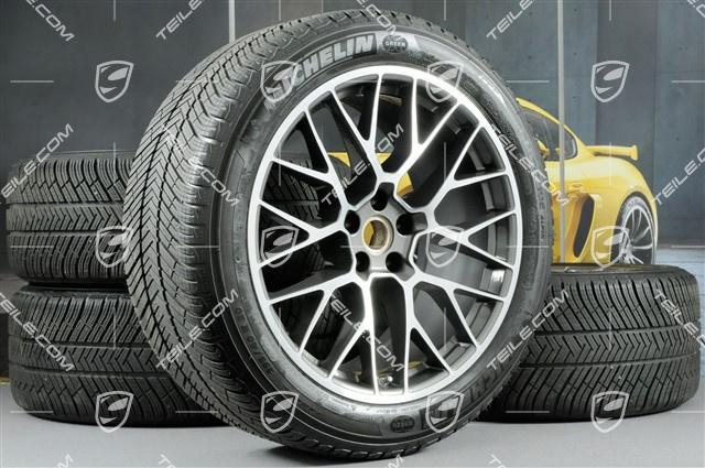 20" "RS Spyder Design" koła zimowe, komplet, felgi 9J x 20 ET26 + 10J x 20 ET19 + NOWE opony zimowe Michelin 265/45 R 20 + 295/40 R 20, z czujnikami ciśnien