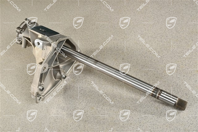 Axle support to the crankcase