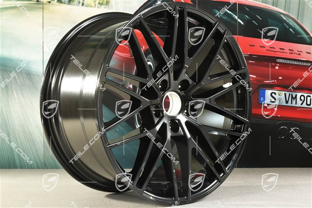 21-inch wheel rim, Cayenne RS Spyder Design, 11J x 21 ET49, black high gloss