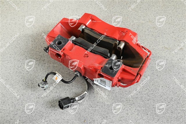 S, Brake Fixed caliper, rear axle, Red, R