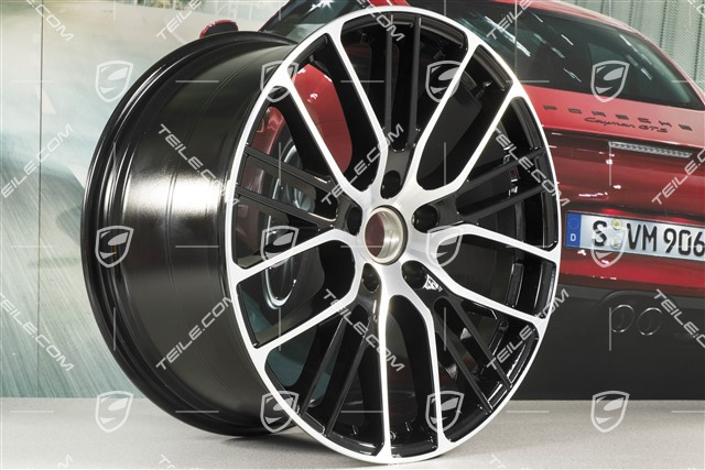 21" Panamera Exclusive Design Sport Felge, 11,5J x 21 ET69, schwarz hochglanz