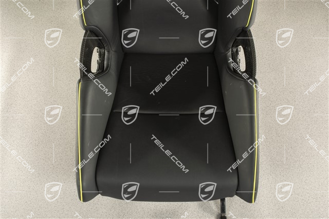918 Spyder Schalensitz, schwarzes/acid green Leder, R