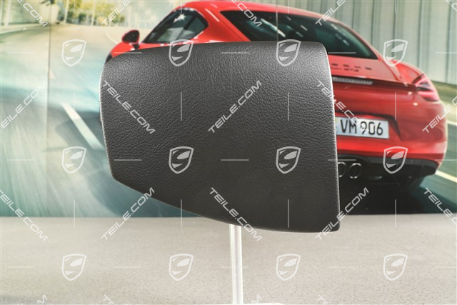 Blende für Mittelkonsole, Kunstleder, Schwarz, R