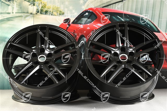 20" Felgensatz "Macan Turbo", 9J x 20 ET 26 + 10J x 20 ET19, BORBET, schwarz seidenmatt