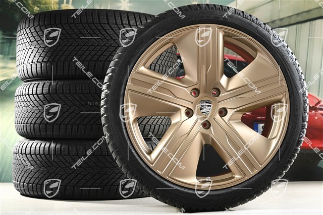 22" koła zimowe Macan Exclusive Design, felgi 9J x 22 ET29 + 11J x 22 ET47 + opony zimowe Pirelli 255/40 R22 + 295/35 R22, neodyme