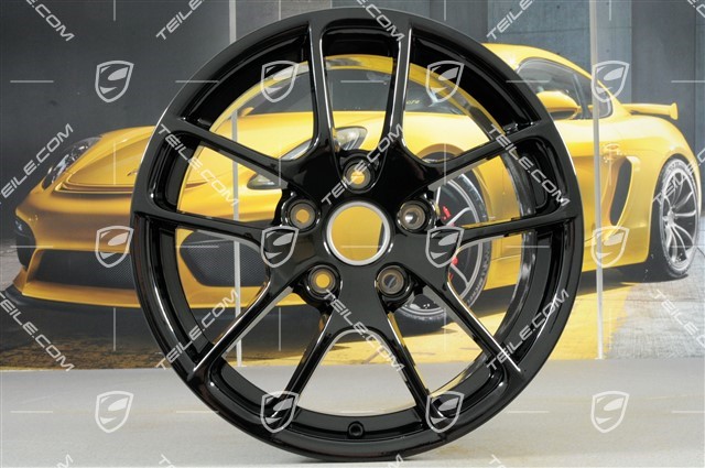 18" Felgensatz Cayman III, 8J x 18 ET57 + 9,5J x 18 ET49, schwarz hochglanz
