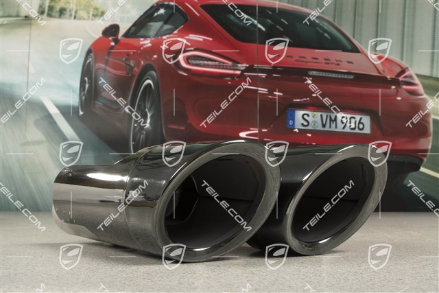 2,0L, Końcówka rury wydechowej, czarna, L