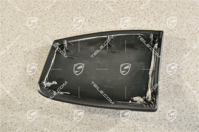 Blende für Mittelkonsole, Kunstleder, Schwarz, R