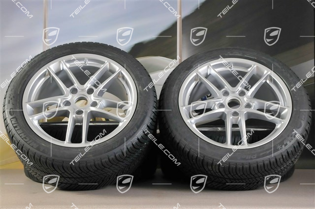 19" Panamera TURBO II Winterräder Satz, Felgen 9J x 19 ET 60 + 10J x 19 ET61 + NEUE Reifen Michelin Pilot Alpine 3, 255/45 R19+285/40 R19,  ohne RDK