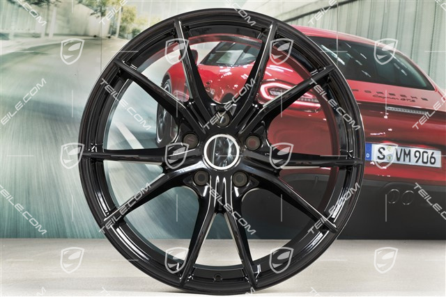 20" Felge Carrera S IV, 10J x 20 ET45, schwarz hochglanz