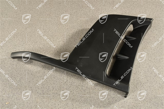 GT4, Front bumper spoiler, lateral, Black, L