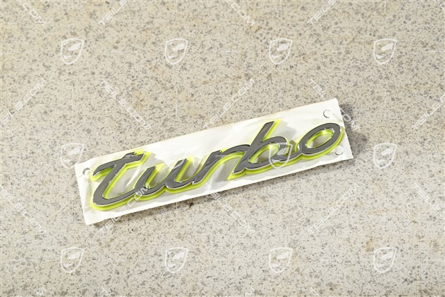 Schriftzug / Abzeichen / Emblem Aufkleber "TURBO", hybrid