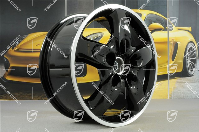 18" Komplet felg Cayenne Turbo, czarny wysoki połysk