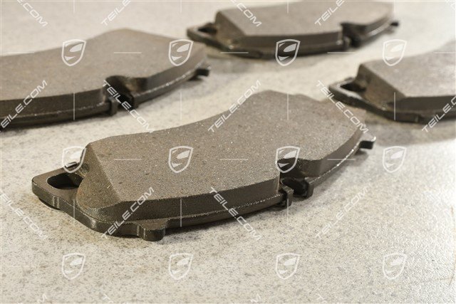 Front brake pad set, PCCB, L+R