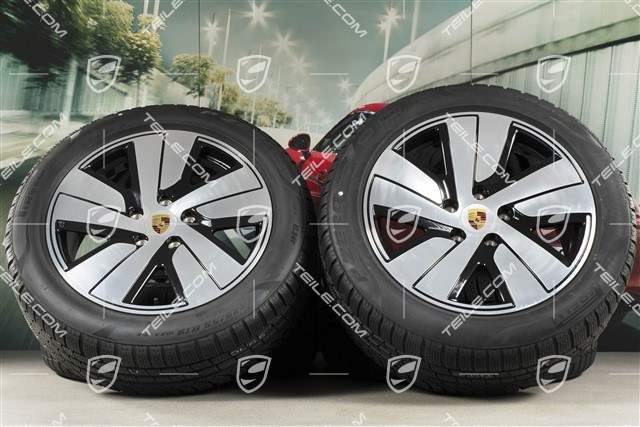 19" Taycan S Winterräder Satz, Felgen 8J x 19 ET50 + 10J x 19 ET47, Pirelli Winterreifen 225/55 R19 + 275/45 R19