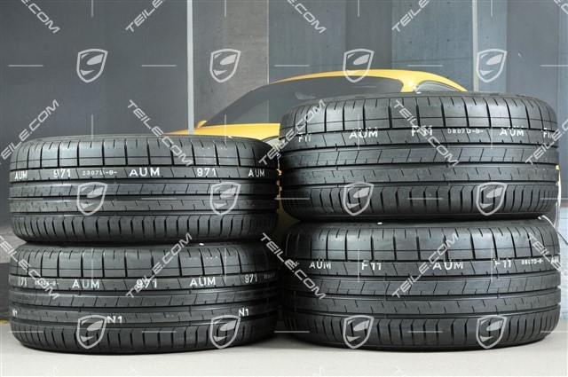 20" Turbo IV koła letnie komplet, felgi 8,5J x 20 ET57 + 10,5J x 20 ET47 + NOWE opony letnie Pirelli 235/35 ZR20 + 265/35 ZR20, z czujnikami ciśnienia