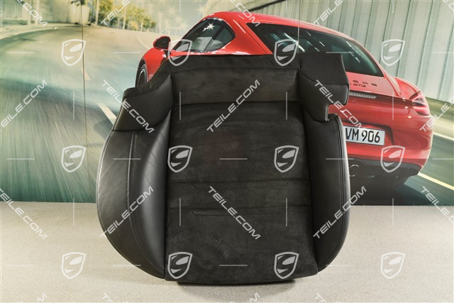 Rear seat, leather/aclantara, black, R
