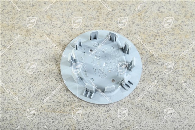 Hub cap, concave, emblem Turbonite / Rhodium, brilliant chrome