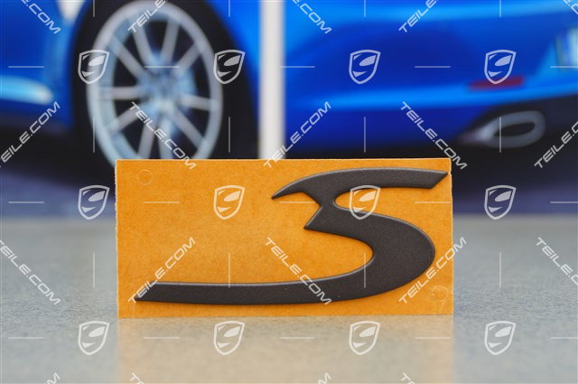 Napis "S", popielaty, 4S