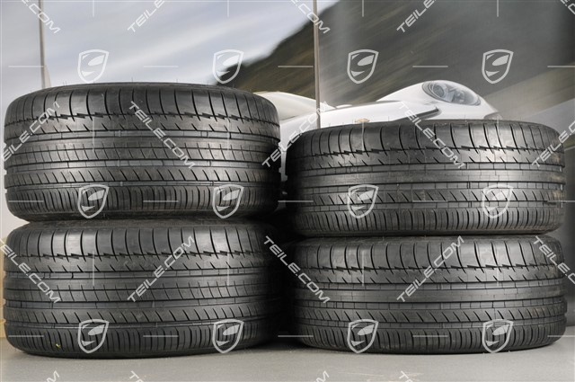 20" Komplet kół letnich Panamera Sport, felgi 2 x 9,5J x 20 ET 65 + 2 x 11,5 J x 20 ET63 + NOWE opony Michelin 255/40 ZR20 + 295/35 ZR20