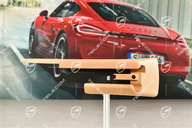 Front seat rail cover, rear, Sand Beige