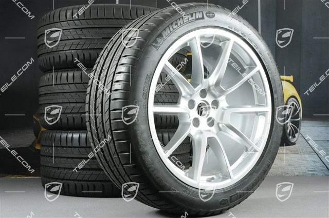20" "Macan SportDesign" Sommerräder Satz, Felgen 9J x 20 ET26 + 10J x 20 ET19, Michelin Sommerreifen 265/45 R 20 + 295/40 R 20, mit RDK-Sensoren