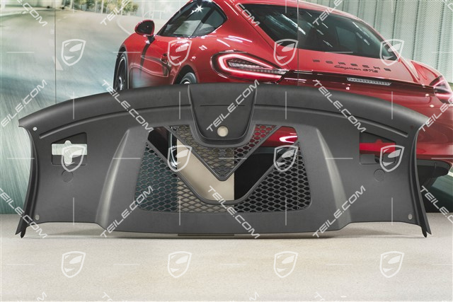 Osłona zamka maski, czarna, 3,0L Turbo/ 3,6L Turbo