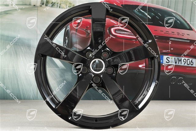 18" felga Macan, 9J x 18 ET21, czarny wysoki połysk