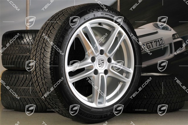 19" Panamera TURBO Winterräder Satz, Felgen 9J x 19 ET 60 + 10J x 19 ET61 + Michelin Winterreifen 255/45 R19+285/40 R19, RDK-Sensoren