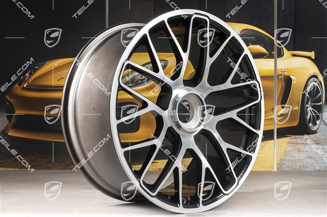 20" Felge Turbo S, Zentralverschluss, 9J x 20 ET51, schwarz