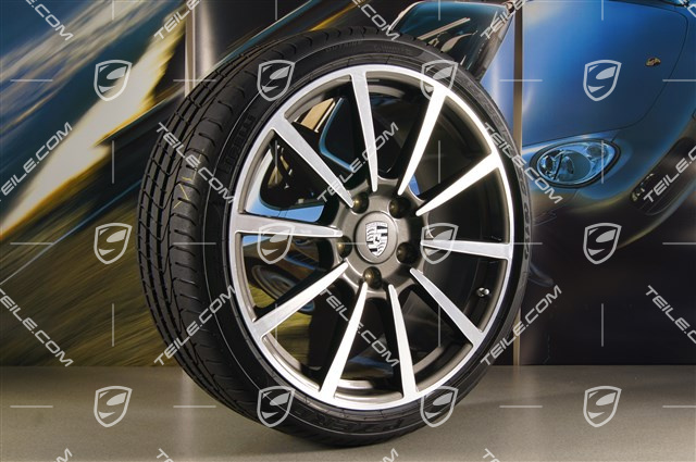20" Komplet kół letnich Carrera Classic II, felgi 8,5J x 20 ET51 + 11J x 20 ET52 + opony 245/35 ZR20 + 305/30 ZR20, z czujnikami ciśnienia
