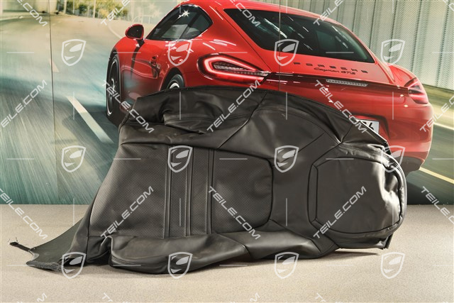 Coupe, Backrest cover, Leather, Black, GTS, R