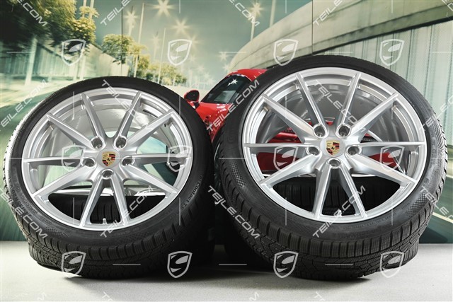 20/21-inch Carrera S winter wheel set, wheel rims 8,5J x 20 ET53 + 11J x 21 ET66 + Continental winter tyres 245/35 R20 + 295/30 R21, with TPMS