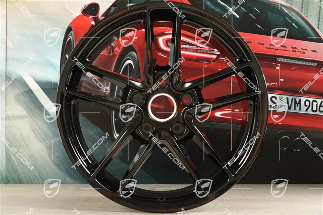 19'' felga Panamera Turbo II 10J x 19 ET61, czarny wysoki połysk