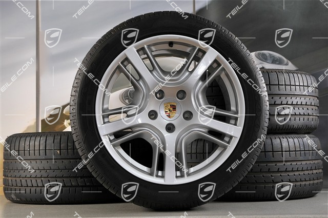 19" Panamera Design Sommerräder Satz, Felgen 9J x 19 ET60 + 10J x 19 ET61 + Michelin Sommerreifen 255/45 R19 + 285/40 R19