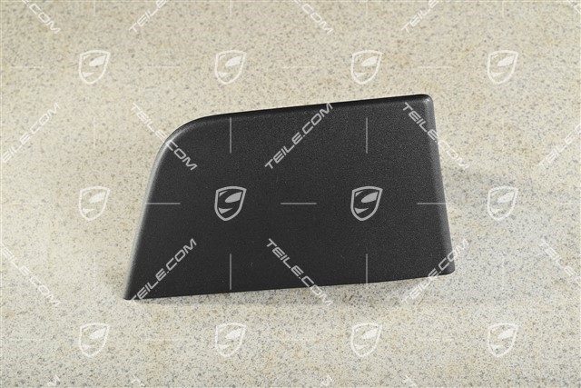 Side skirt moulding, front, Black matte, R