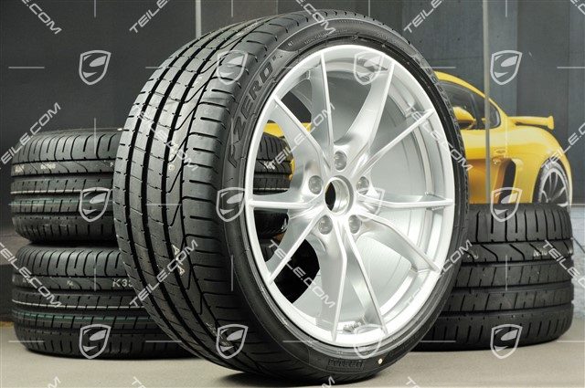 20" koła letnie, komplet Carrera S IV, felgi 8,5 J x 20 ET49  + 11,5 J x 20 ET56 + opony 245/35 ZR 20+305/30 ZR20 z czujnikami