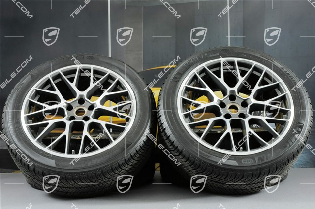 20" "RS Spyder Design" koła zimowe, komplet, felgi 9J x 20 ET26 + 10J x 20 ET19 + NOWE opony zimowe Michelin 265/45 R 20 + 295/40 R 20, z czujnikami ciśnien