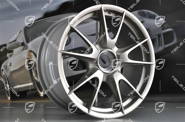 19" Felge GT2 RS / GT3 RS, Zentralverschluss, 9J x 19 ET47, Weißgold-Metallic