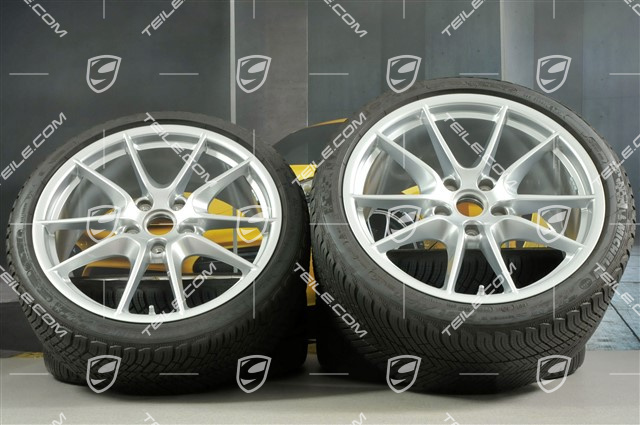 20" Carrera S (III) winter wheel set  wheels 8,5J x 20 ET51 + 11J x 20 ET52 + NEW Michelin winter tyres 245/35 ZR20 + 295/30 ZR20, with TPMS.