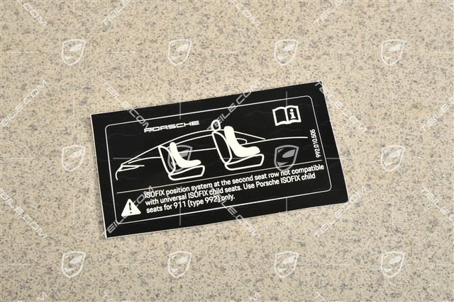 Hinweiss / Kennschild für ISOFIX