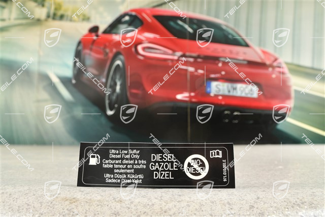Naklejka informacyjna o zalecanym paliwie DIESEL