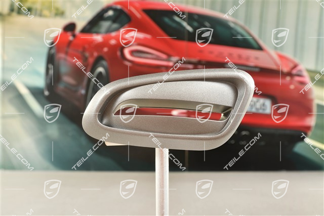 Rosette für Betaetigungsknopf / Kippgriff für die Rückenlehne, Silbergrau Metallic, R