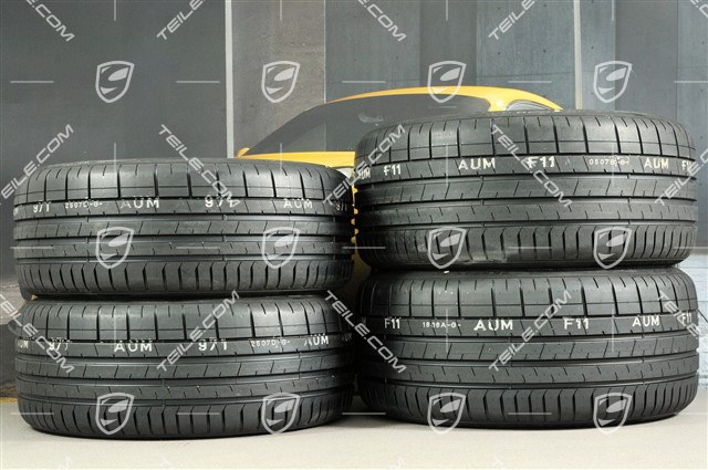20" Carrera Sport koła letnie komplet, felgi 8,5J x 20 ET57 + 10,5J x 20 ET47 + NOWE opony letnie Pirelli P Zero 235/35 ZR20 + 265/35 ZR20, z czujnikami ciśnienia
