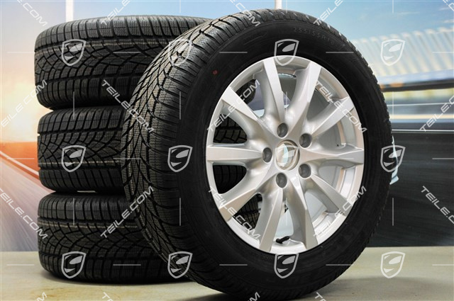 18" Cayenne Winterräder Satz, Felgen 8J x 18 ET53 + Winterreifen Dunlop SP Winter Sport 3D 255/55 R18, ohne RDK