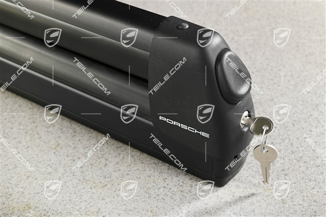 Ski rack/snowboard holder, loading aid integrated