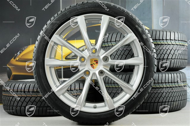 19" Boxster S Winterräder Satz, Felgen 8J x 19 ET57 + 10J x 19 ET45 + NEUE Continental WinterContact TS 830P Winterreifen 235/40 R19 + 265/40 R19