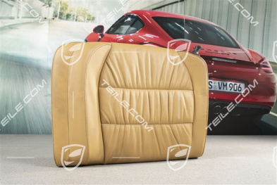 Notsitzrückenlehne, Raffleder, savannabeige, Cabrio, L