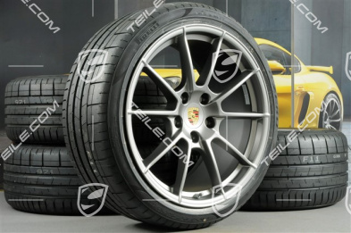 20-inch Spyder summer wheel set, rims 8,5J x 20 ET57 + 10,5J x 20 ET47, Pirelli summer tyres 235/35 ZR20 + 265/35 ZR20